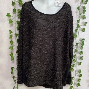 Sparkly long sleeve with sheer back